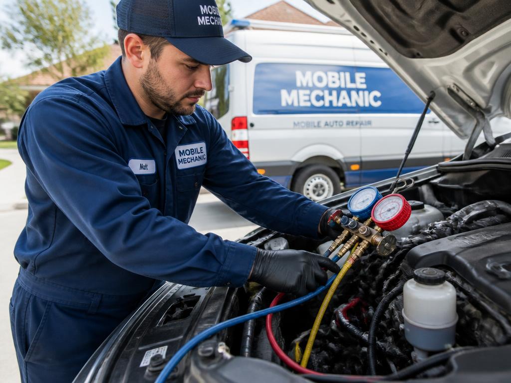 A/C Performance Test & Re-Gas